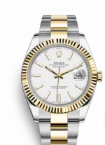(EW) Swiss ETA 3235 Rolex Datejust II 2-Tone White Dial 41mm Watch 